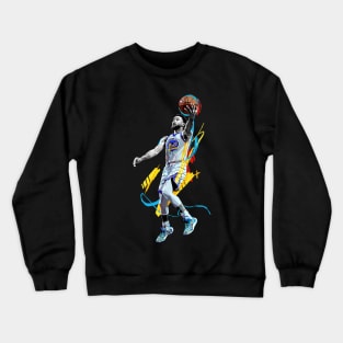 Stephen Curry Lay Up Black and White Crewneck Sweatshirt